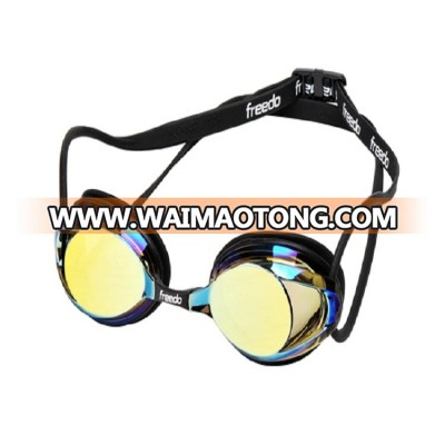 High quality Anti-fog silicone PC material lens competition swimming goggles