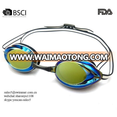 Newest design anti-fog race swim goggles