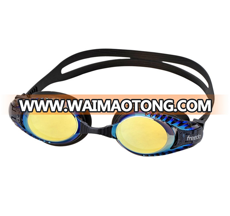 Electroplating Waterproof Glasses and UV Protect anti-fog swim goggles triathlon