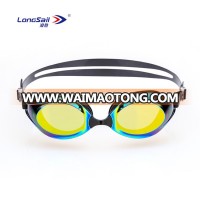 Wholesale high quality gafas anti-fog mirror lenses silicone gasket swimming goggles adult